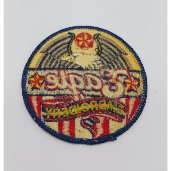 Eagle Embroidery Round Patch Biker Motorcycle - Picture 3 of 3
